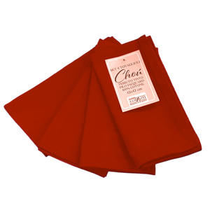 CHOU LINE - 4 Servilletas de Algodón 42x42 cm Color Ladrillo - Product Image 1