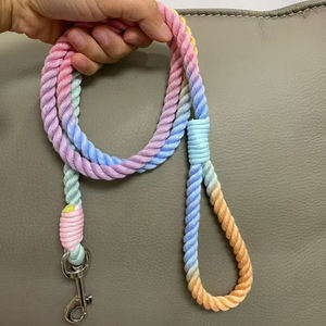 Gran oferta, correas de cuerda de algodón para perros, Correa suave sólida para mascotas para perros, entrenamiento para caminar con cómodo mango acolchado - Product Image 3