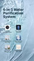 Purificador de Agua por Ósmosis Inversa de 600 GPD, 4 Etapas de Filtración, Autolimpiante, Sin Tanque, Diseño Ecológico