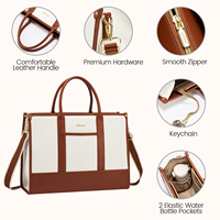 Sac de travail LOVEVOOK 15,6 pouces, grand sac à main pour enseignante, sac d'ordinateur léger, sacoche de bureau, sac à main pour ordinateur portable pour femmes