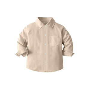 Chemise décontractée simple pour garçons 100% coton respirant séchage rapide coupe décontractée confortable à porter au quotidien aspect propre - Product Image 1
