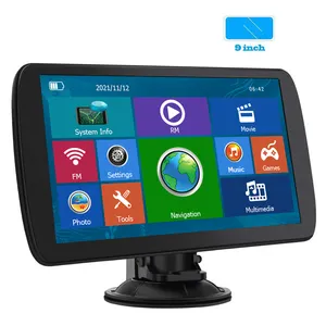 9 "Hd Touch Screen Draagbare Gps Navigatie Bt 8Gb 256Mb Wince Systeem Europa Kaart Vrachtwagen Gps Navigator av In Voor Achteruitrijcamera