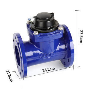 عداد مياه ذكي كبير القطر DN80/100/125/150/200/250/300 مم من الحديد الزهر مع شفة، يدعم قراءة ورصد العداد عن بعد عبر MBUS - Product Image 3