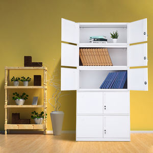 Almacenamiento para Oficina y Almacén, <span class=keywords><strong>Armario</strong></span> Modular de Acero con Cerradura, Almacenamiento Metálico de 2 Puertas para Empresas, Pedidos al por Mayor y Entrega Rápida - Product Image 5