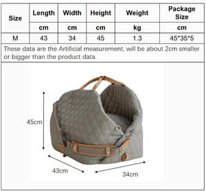 Customized Multi Functional Pet <strong>Dog</strong> <strong>Bed</strong> and Car Booster Seat Travel Safety Pet Carrier for <strong>Dogs</strong> and Cats - Product Image 6