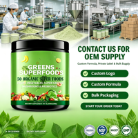 OEM Super Greens Poeder Probiotica Spijsverteringsenzymen Plantaardig voor Darmgezondheid Energie Ondersteuning Stick Packs