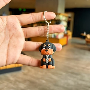 <span class=keywords><strong>Porte</strong></span>-clés chien <span class=keywords><strong>Husky</strong></span> mignon, figurine créative, pendentif, accessoire de sac, jouet attrape-bébé, petit cadeau - Product Image 3