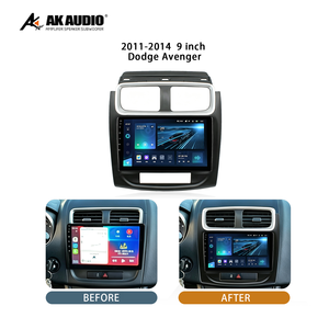 Kit de cadre simple 9 pouces pour autoradio Android Dodge Avenger 2011-2014 avec faisceau de câblage pour tableau de bord en ABS - Product Image 6