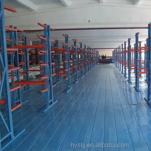 Heavy Duty Powder Coated Dry Steel Cantilever Racking System Long Materials Storage Godown Rack Stacking Racks & Shelves