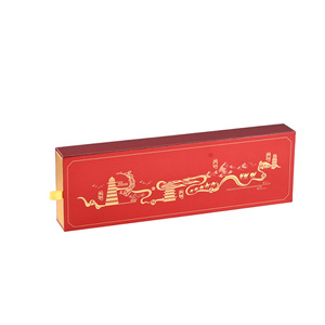 Caja de Regalo Roja para Comunicaciones Ópticas, Caja Plegable de Cartulina Blanca, Embalaje Creativo Cultural para Turismo Urbano - Product Image 4