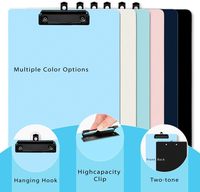 Portapapeles A4 de PP con Logotipo Personalizado, Ligero, Duradero, Superficie de Escritura Suave, Carpeta con Clip de Plástico para Archivos, para la Escuela, Oficina, Hospital
