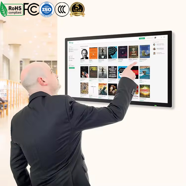 21.5 Inches Wall Mount Android POE Smart Tablet with Touchscreen 4GB RAM 32GB Storage Black/White Home Use
