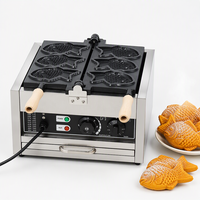 Nouvelle machine à crème glacée électrique commerciale en forme de poisson et gaufrier 110/220V