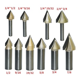 Tungsten carbide V bit 45 60 độ 3D hình chữ V khắc Router bit CNC công cụ chế biến gỗ cho gỗ cứng MDF ván ép - Product Image 2