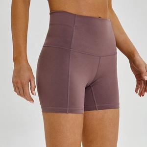 Commercio all'ingrosso di Yoga Pantaloncini <span class=keywords><strong>Da</strong></span> Ginnastica Collant Allenamento Tratto <span class=keywords><strong>Da</strong></span> Ginnastica di Compressione Ad Alta Vita di Controllo In Esecuzione di Fitness Breve per Le Donne - Product Image 3