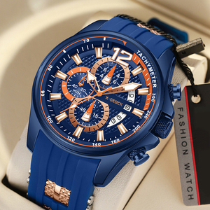 Relojes X-GEQCK <span class=keywords><strong>con</strong></span> Correa de Silicona para Hombre, Relojes de Pulsera Deportivos de Cuarzo de Lujo, Cronógrafo, <span class=keywords><strong>Reloj</strong></span> Hombre <span class=keywords><strong>con</strong></span> Manecillas Luminosas y Fecha - Product Image 3