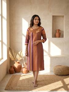 Unique Design Ethnic Handwoven Textile <b>Kurti</b> for Women Durable Soft Fabric Suitable for Office Travel and Daily Use for Sale - Product Image 3
