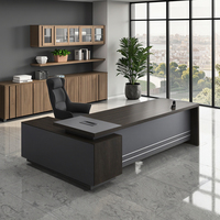 Bureau de direction moderne pour hôpital, en bois, convertible, extensible, avec panneau, table d'ordinateur, mobilier de bureau
