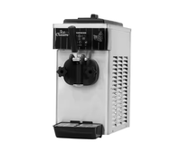 Machine à glace molle industrielle compacte Leyi, pré-refroidissement, capacité 6L, acier inoxydable, nettoyage automatique, usage commercial, rose, de comptoir