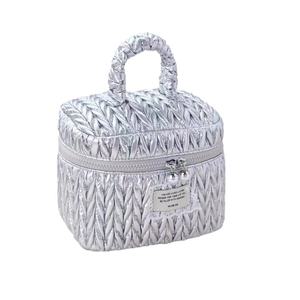 Multicolor <b>Quilted</b> <b>Makeup</b> <b>Bag</b> Set Durable Waterproof Nylon Multi-Strand Quilting Vehicle-logo For Travel - Product Image 2