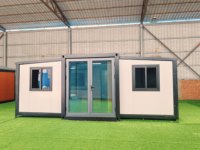 Maison conteneur modulaire portable de haute qualité en panneaux sandwich extensibles, design japonais, 20FT/40FT, maisonnette personnalisable pour