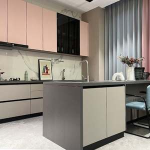 China New Wooden Complete Set Morden Design Idea Complet Inset Kitchen <b>Cabinets</b> Cupboards <b>Cabinets</b> Modern Kitchen Furniture - Product Image 6