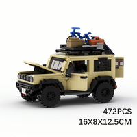 Jouet éducatif pour garçon, blocs de construction écologiques, 40 pièces, modèle de supercar de course à petites particules ABS, conforme à l'image, vente chaude