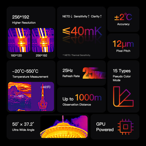 Nouveau téléphone robuste mini 4,3'' 2024, 8+128 Go, Android 14, imagerie thermique, vision nocturne, smartphone robuste, téléphones mobiles robustes - Product Image 6