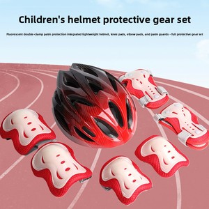 Ensemble de protection fluorescent lumineux pour enfants : casque, genouillères et coudières anti-chute pour le roller et le vélo - Product Image 5