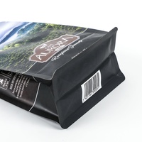 Sacs à café à fond plat personnalisés de 500 g, 1 kg, 2 kg, avec valve et fermeture éclair, emballage de grains de café, sac de conditionnement, directement de l'usine