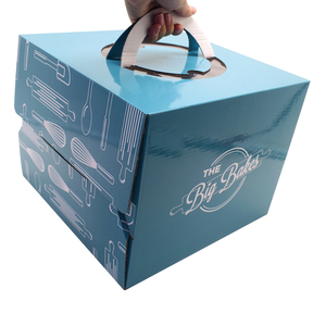 Wholesale Custom <strong>Transparent</strong> 6 8 10 12 Inch <strong>Cake</strong> <strong>Box</strong> with Window Luxury Cupcake Pastry Bakery Paper Packaging <strong>Box</strong> with Handle - Product Image 4