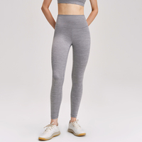 Legging Yoga Wanita High Waist Solid, Panjang Mata Kaki, Seamless, Lembut, Bahan Brushed, Celana Olahraga, Sculpting, 4-Way Stretch, Menyerap Keringat