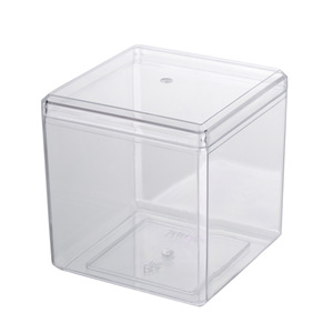 Caja de Plástico Cuadrada Transparente Personalizada para Alimentos, Caja Transparente para Exhibición y Empaque de Pasteles, Galletas y Dulces - Product Image 4