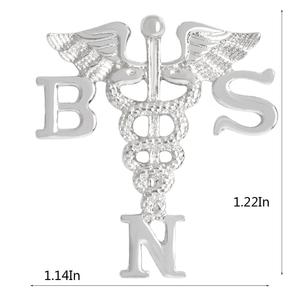 Traitement médical de haute qualité décorer des épingles Badge en gros en alliage de Zinc 3D ange épinglettes personnalisé serpent forme métal épinglette - Product Image 5