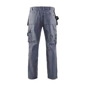 BLAKLADER - 153213709400D120 Pantalones Craftsman con bolsillos para rodilleras gris-EAN 7330509163139 PANTALONES DE TRABAJO DE CARGA - Product Image 2