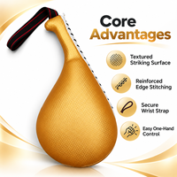 Cible de frappe en cuir personnalisée OEM, souple, protectrice et durable pour l'entraînement de MMA, de kickboxing et de gym