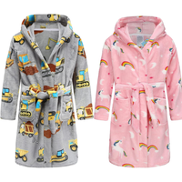 Peignoirs d'hiver pour filles 2026 Nouveau style Peignoirs à capuche pour filles imprimés de dessins animés personnalisés Vente en gros Vêtements de nuit de haute qualité Pyjamas