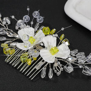Nouveaux Styles de Peignes à Cheveux en Cristal de Fleurs, Perles en Strass, Épingles à Cheveux, Coiffures de Mariée, Accessoires de Cheveux pour Femmes - Product Image 6