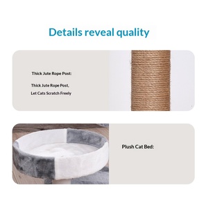 ขายตรงจากโรงงาน ต้นไม้แมวแบบทาวเวอร์ โครงปีนป่ายแมวแข็งแรง ทนทาน อุปกรณ์สำหรับแมว - Product Image 5