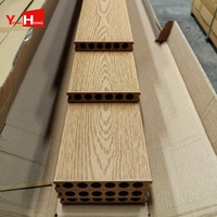 Planche de terrasse en WPC avec grain de bois 3D, revêtement composite à faible entretien pour projets extérieurs