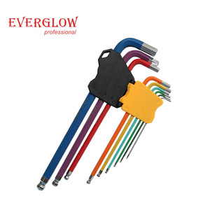Vendita calda professionale all'ingrosso di alta qualità S2 o CRV lungo sottile Torx hexagon Allen esagonale chiave <span class=keywords><strong>Set</strong></span> con manicotto di colore - Product Image 3