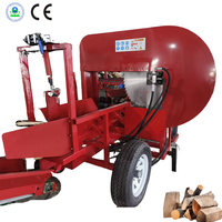 Processeur de bois de chauffage CE/EPA de 50 tonnes, bande transporteuse, séparateur de bois, machine de coupe d'arbre avec table à chaîne
