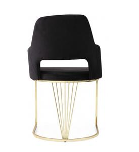 <span class=keywords><strong>Chaise</strong></span> de Restaurant en acier inoxydable doré de haute qualité, <span class=keywords><strong>chaise</strong></span> de salle à manger en velours pour hôtel, Restaurant, maison - Product Image 4