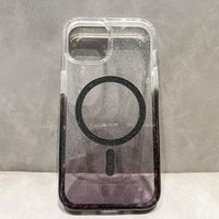 Coque de téléphone magnétique à paillettes dégradées, étui de protection dégradé pour iPhone 16 Pro Max, 17 Pro Max, 18 Pro Max