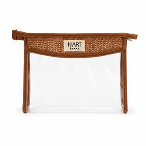 Custom Logo <b>Transparent</b> PVC Jute <b>Makeup</b> Organizer <b>Bag</b> Portable Clear Cosmetic Pouch Factory Wholesale Manufacturer OEM - Product Image 3