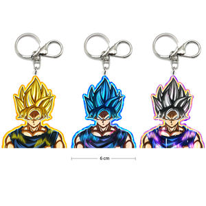 Сделанный на заказ 3D брелок с драконом жемчугом прозрачный двухсторонний брелок для ключей с демоном из акриловой анимации Подвеска подарок - Product Image 1