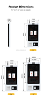 Caisse enregistreuse libre-service numérisation paiement Cash Alipay Machine de commande Kiosque libre-service pour restaurant