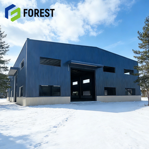 Atelier en structure légère d'acier pour entrepôt chimique, école, bâtiment industriel - Conception à ossature longue portée ignifuge - Product Image 1