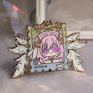 デザインカスタム金属銀メッキブローチ漫画グラデーションキラキラピンカスタムエナメルピン - Product Image 5