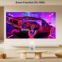Nouveauté - Projecteur LCD portable certifié CE/FCC 150 ANSI Lumens, prise en charge de la résolution 1080P, Android 11 |   Visuels époustouflants pour le home cinéma